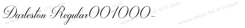 Darleston Regular001000字体转换